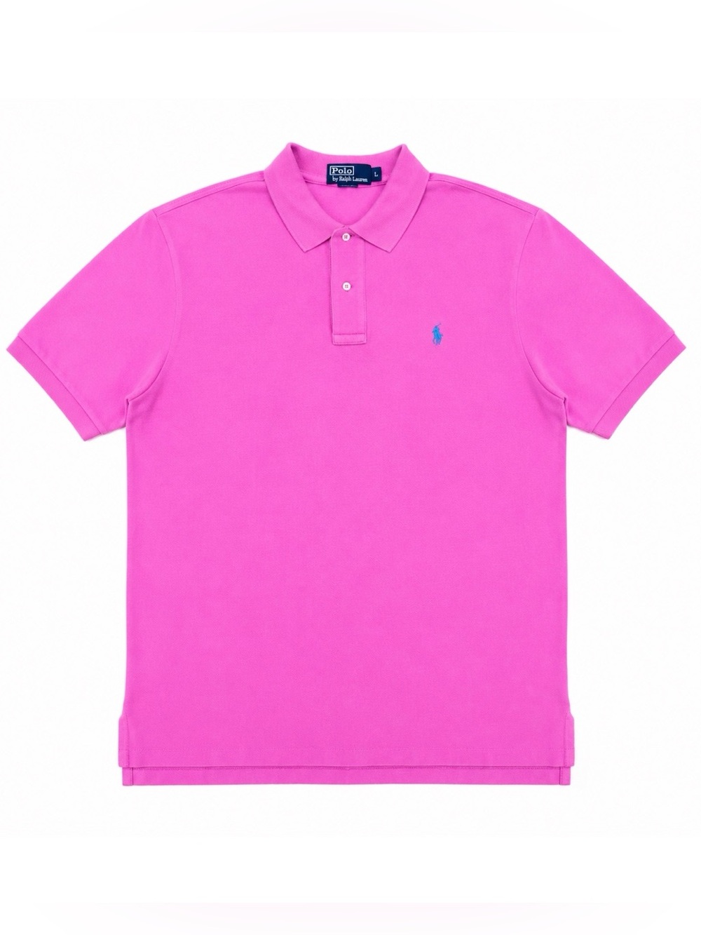 Polo Ralph Lauren Pink Polo Shirt Men’s Size L Classic Fit Cotton Polo